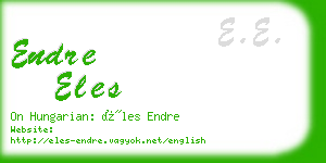 endre eles business card